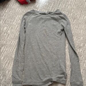 Gray Long Sleeve Top